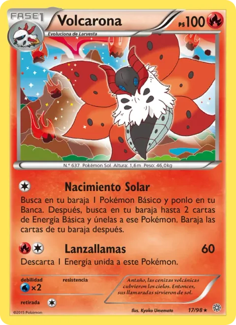 Volcarona [Solar Birth | Flamethrower]