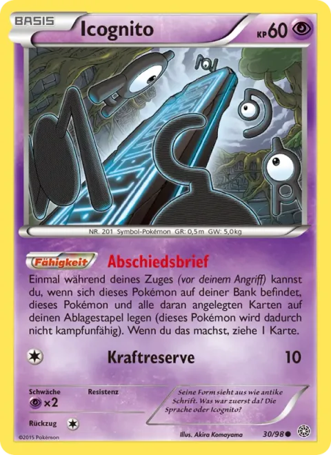 Unown [Farewell Letter | Hidden Power]