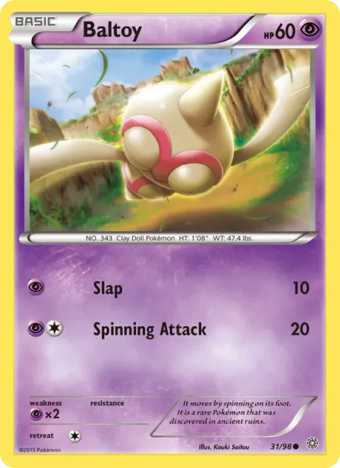 Baltoy [Slap | Spinning Attack]
