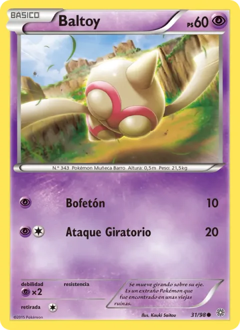 Baltoy [Slap | Spinning Attack]