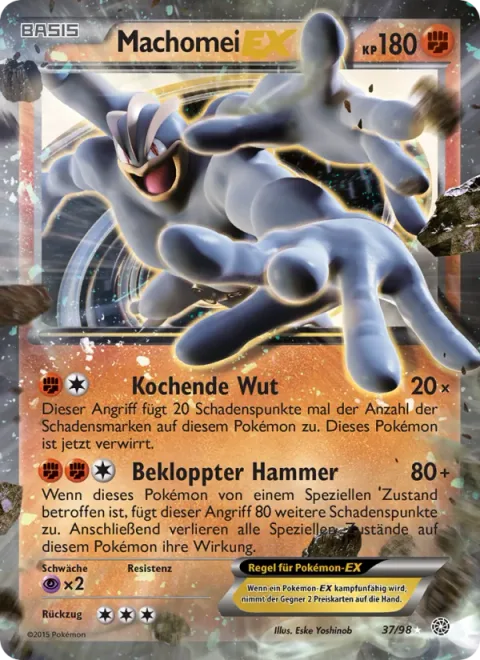 Machamp EX [Steaming Mad | Crazy Hammer]