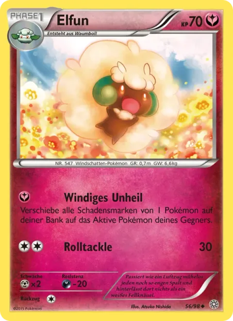 Whimsicott [Windy Mischief | Rolling Tackle]