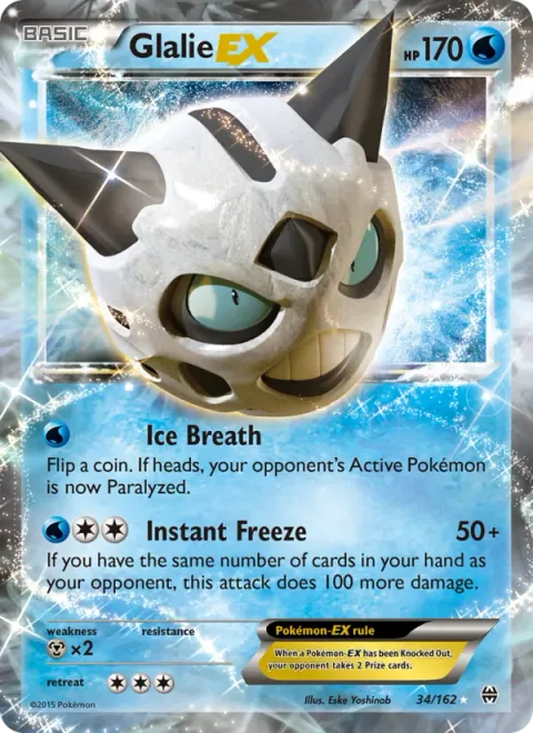 Glalie EX [Ice Breath | Instant Freeze]
