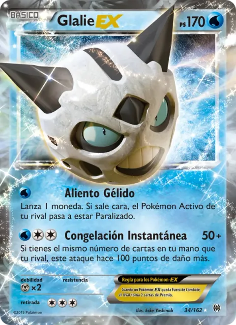 Glalie EX [Ice Breath | Instant Freeze]