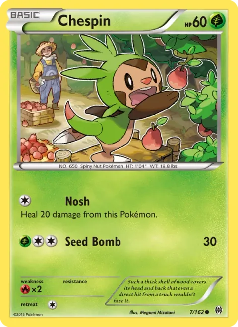 Chespin [Nosh | Seed Bomb]