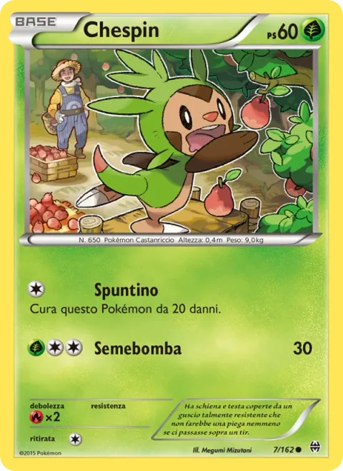Chespin [Nosh | Seed Bomb]