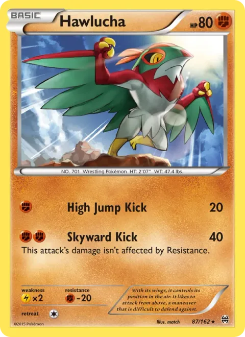 Hawlucha [High Jump Kick | Skyward Kick]