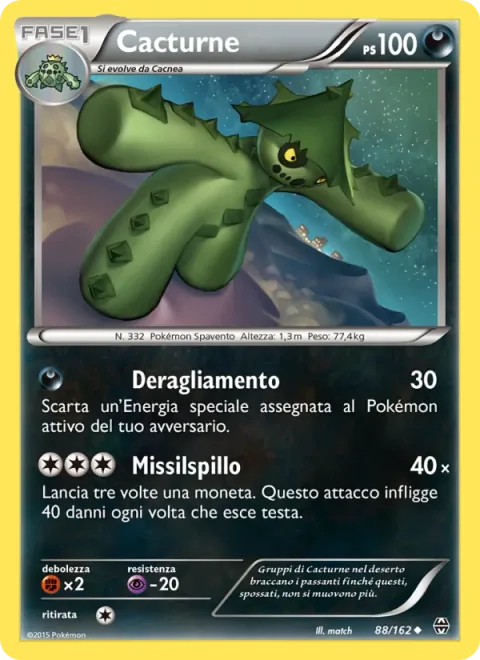 Cacturne [Derail | Pin Missile]