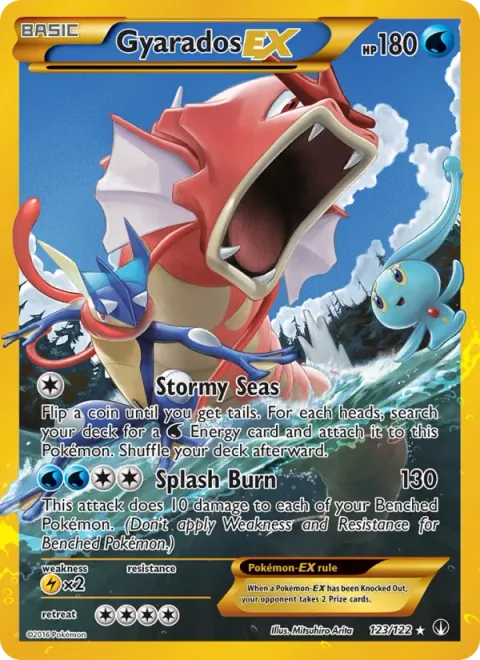 Gyarados EX [Stormy Seas | Splash Burn]