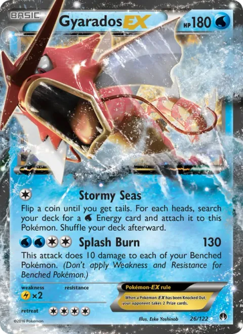 Gyarados EX [Stormy Seas | Splash Burn]