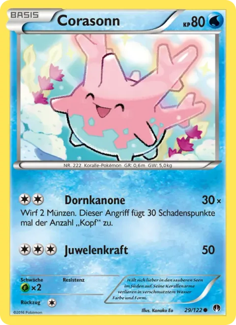 Corsola [Spike Cannon | Power Gem]
