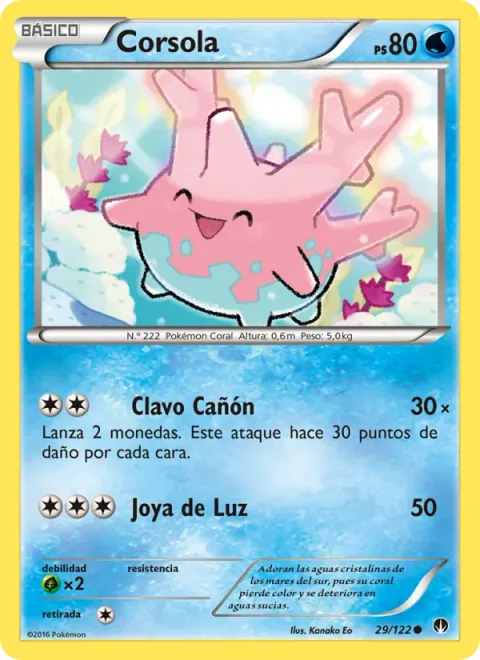 Corsola [Spike Cannon | Power Gem]