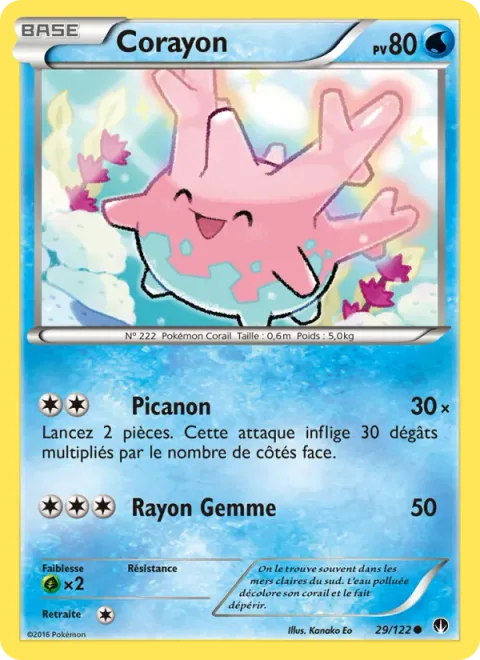 Corsola [Spike Cannon | Power Gem]