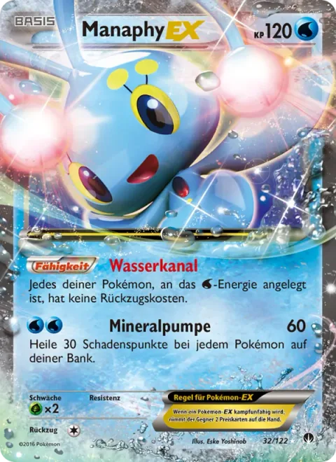 Manaphy EX [Aqua Tube | Mineral Pump]