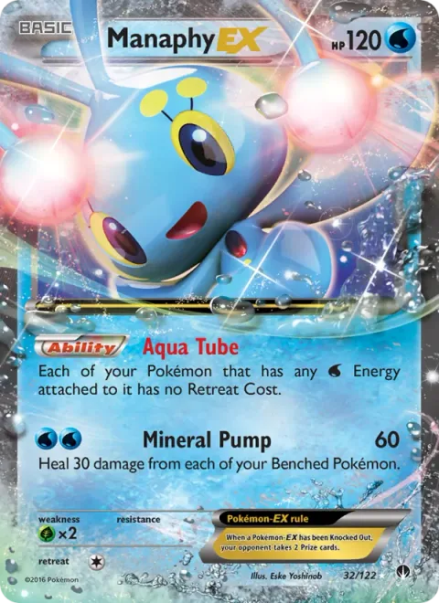 Manaphy EX [Aqua Tube | Mineral Pump]