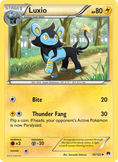 Luxio [Bite | Thunder Fang]