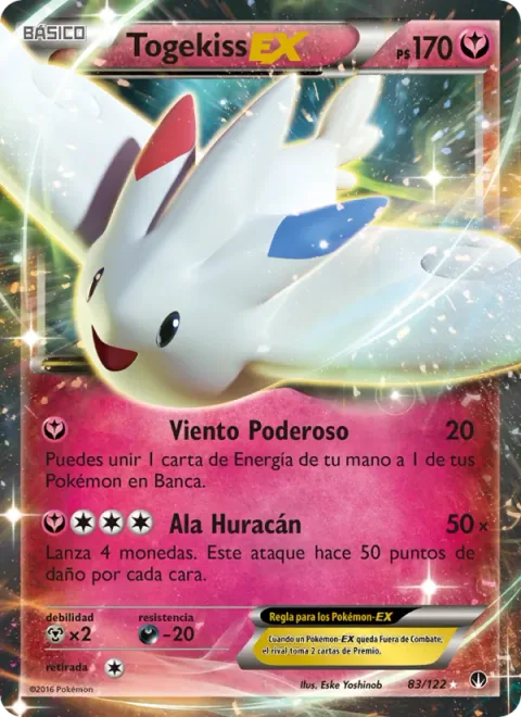 Togekiss EX [Mighty Wind | Hurricane Wing]