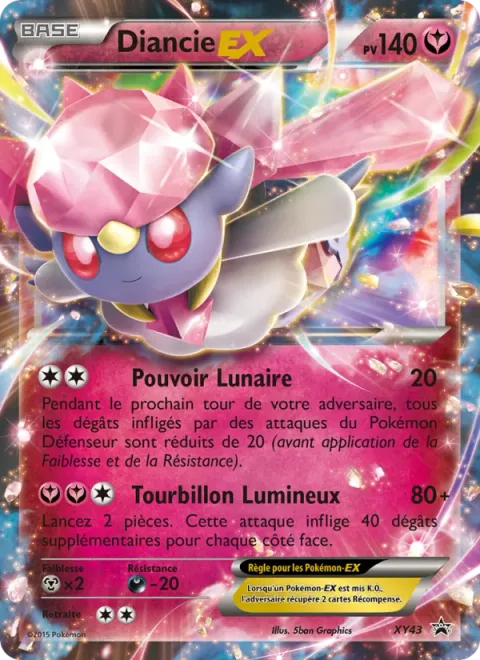 Diancie EX [Moonblast | Luminous Swirl]