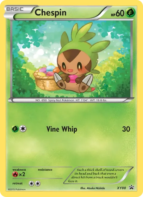 Chespin [Vine Whip | Seed Bomb]