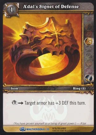A'dal's Signet of Defense