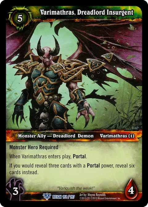 Varimathras, Dreadlord Insurgent