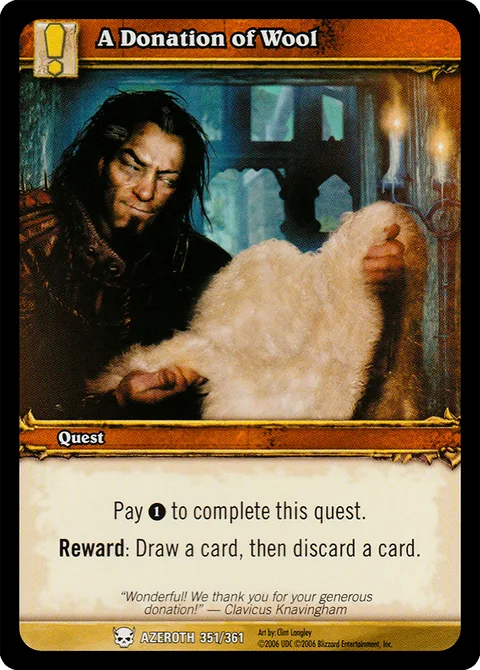 A Donation of Wool