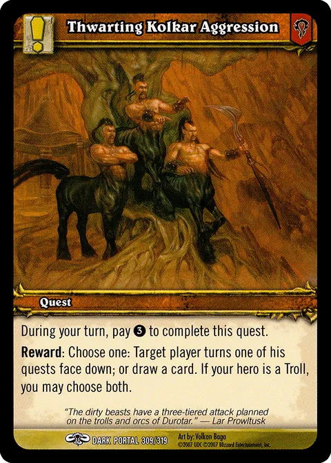 Thwarting Kolkar Aggression