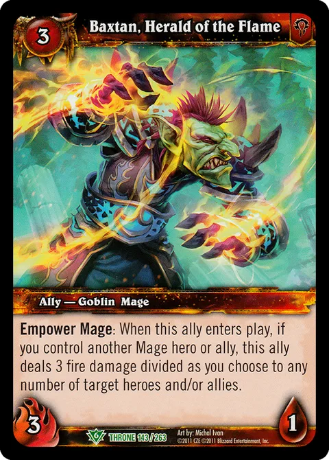 Baxtan, Herald of the Flame