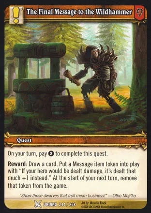 The Final Message to the Wildhammer