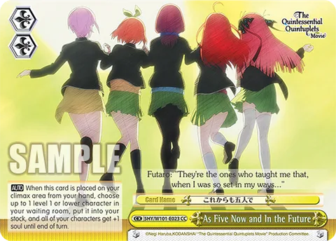 As Five Now and In the Future