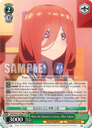 What She Wanted to Convey, Miku Nakano