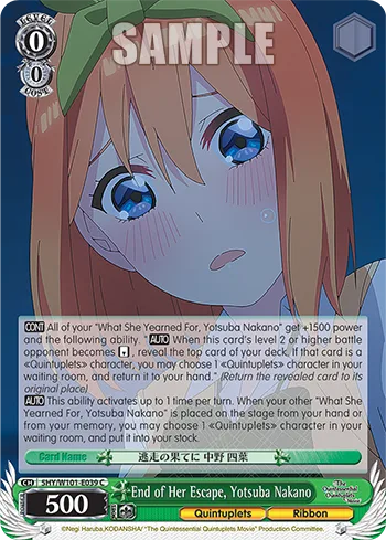 End of Her Escape, Yotsuba Nakano