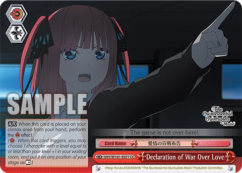 Declaration of War Over Love