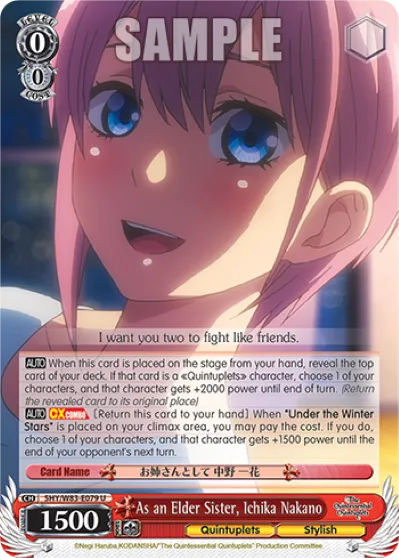 As an Elder Sister, Ichika Nakano