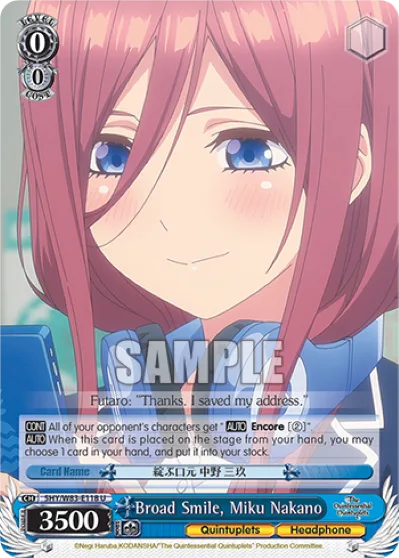 Broad Smile, Miku Nakano