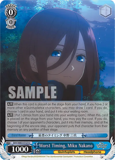 Worst Timing, Miku Nakano