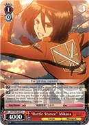 ""Battle Stance"" Mikasa