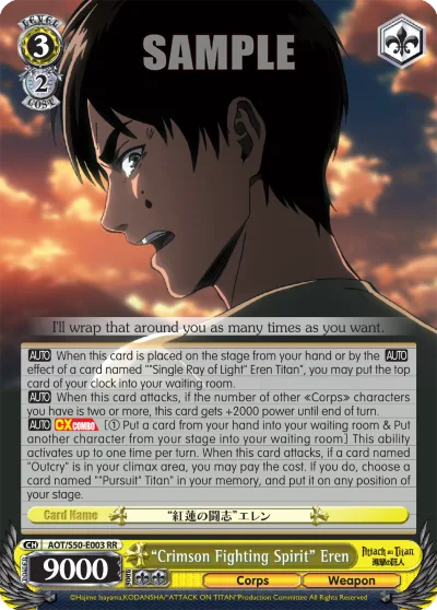 ""Crimson Fighting Spirit"" Eren