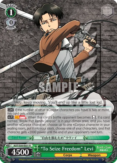 ""To Seize Freedom"" Levi