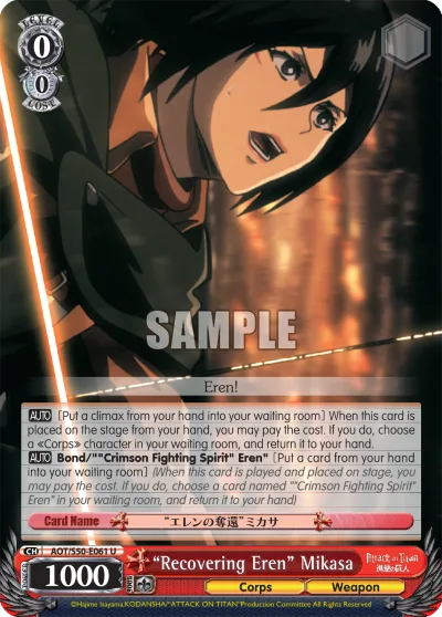 ""Recovering Eren"" Mikasa