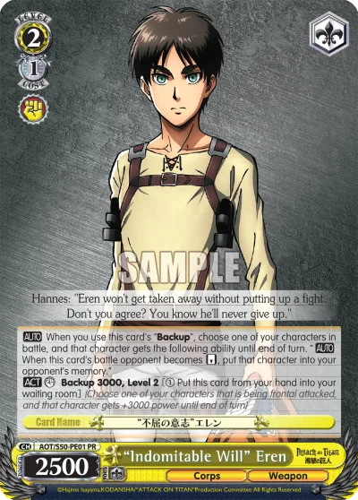 ""Indomitable Will"" Eren