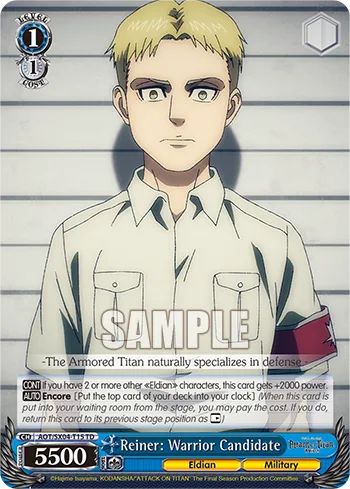 Reiner: Warrior Candidate