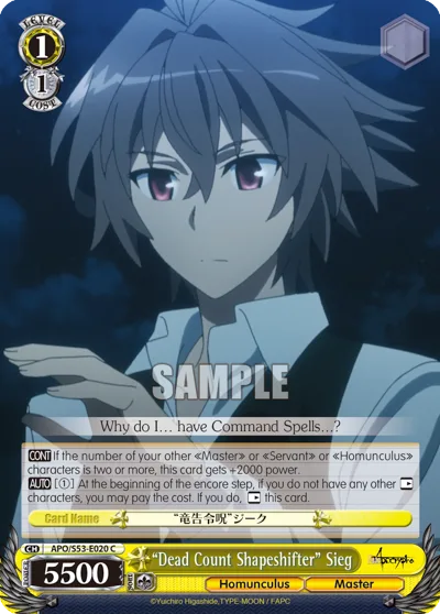 ""Dead Count Shapeshifter"" Sieg