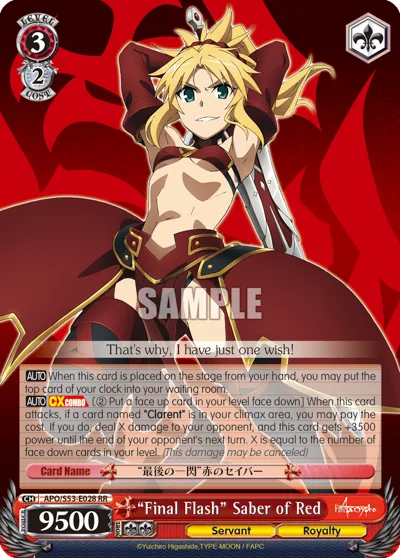""Final Flash"" Saber of Red