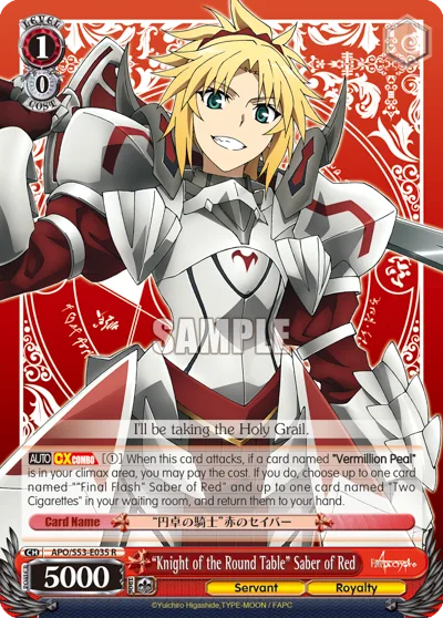 ""Knight of the Round Table"" Saber of Red