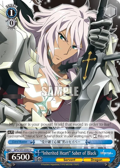 ""Inherited Heart"" Saber of Black