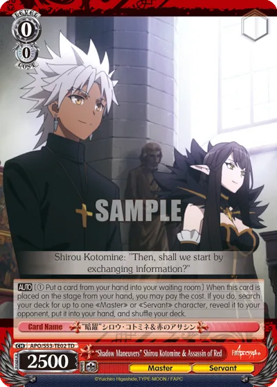 ""Shadow Maneuvers"" Shirou Kotomine & Assassin of Red