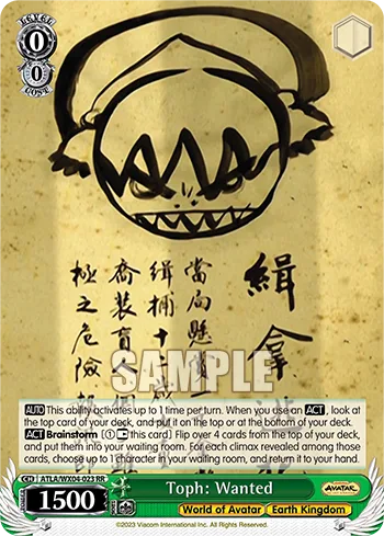 Toph: Wanted
