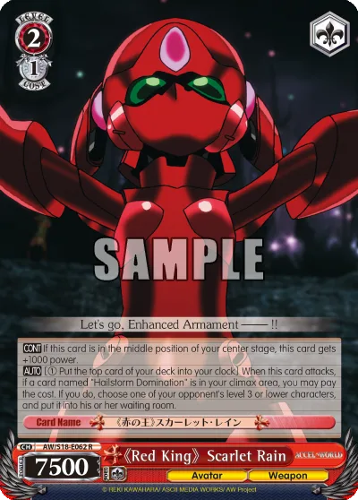 ""Red King"" Scarlet Rain