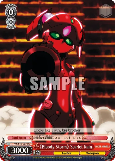 ""Bloody Storm"" Scarlet Rain